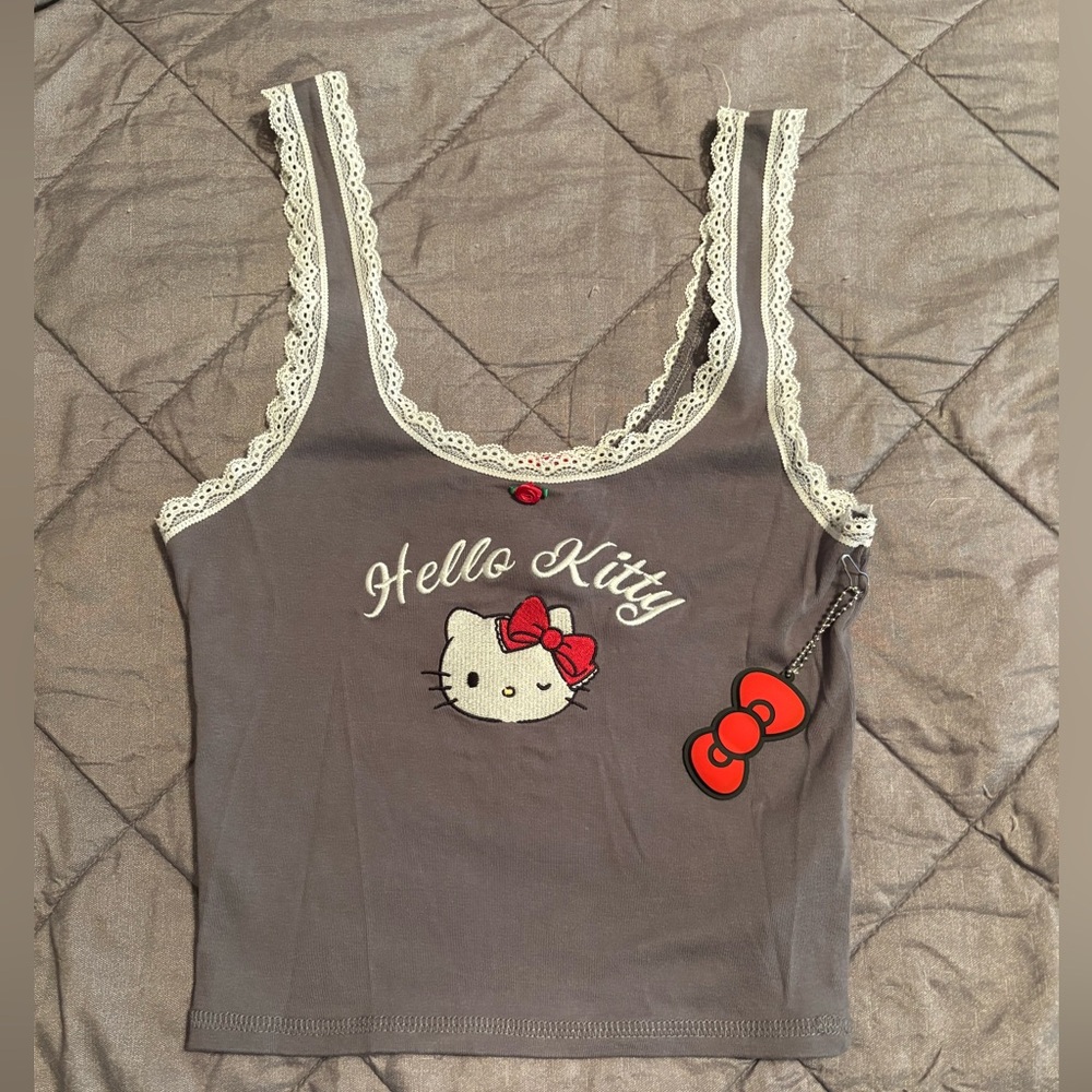 Forever 21 Gray Hello Kitty Tank Top